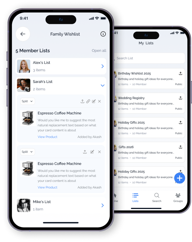 mobile app sharing screen with social media icons, qr code, and shareable link options modern ui
